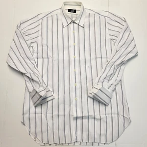 vtg 90s DUNHILL Striped FRENCH CUFF Dress Shirt Men's 15.5 34 M White Multicolor - Picture 1 of 6