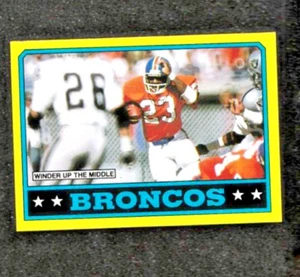 Denver Broncos 1986 Topps Broncos Team "Winder up the Middle" #111 NR MINT - Bild 1 von 2