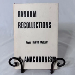Random Recollections Keyes DeWitt Metcalf 1980 Hardcover Book 1st Edition Rare - Picture 1 of 6