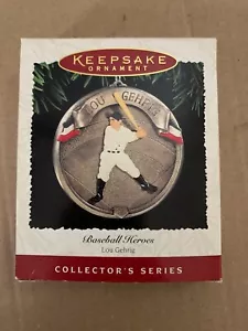 Hallmark Keepsake Baseball Heroes LOU GEHRIG 1995 Christmas Ornament - Bild 1 von 2