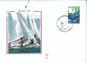 70902 - KOREA - Postal History - FDC COVER 1988: OLYMPIC GAMES Sailing - Picture 1 of 1