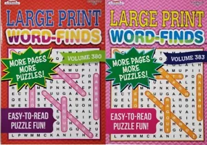 2 New Large Print Word-Finds Puzzle Books Kappa Games Vol # 380,383 Hobby Search - Bild 1 von 5