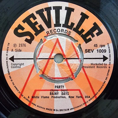 Rainy Days – Party / Anything I Would Do - Rare Ex Con 1976 Funk Soul Promo 7" - Bild 1 von 4