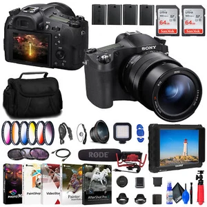 Sony Cyber-shot DSC-RX10 IV Digital Camera + 4K Monitor + Rode VideoMic + More - Picture 1 of 8