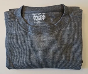 Beyond The Limit Men Shirt 3XL Dark Gray Waffle Knit Thermal Insulated PullOver - Picture 1 of 10