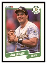 1990 Fleer #3 JOSE CANSECO Oakland Athletics ~F3HH