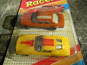 NOS Vintage Welly Diecast Metal Racers # 8100-B- Two Pack Mercedes & #18 Racers - Picture 1 of 4