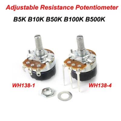 Potentiometer 5K Bis 500K Mit Schalter Dimmen des Lichts und der Geschwindigkeit - Bild 1 von 4