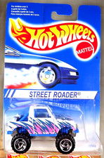 1991 Hot Wheels International Card STREET ROADER White/Blue w/Chrome SB Sp #252