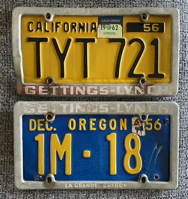 PAR DE MARCOS DE CONCESIONARIO NASH LA GRANDE OREGON EMBAJADOR Y STATESMAN RAMBLER Foto 1 de 3