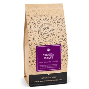 NUEVA INGLATERRA CAFÉ VIENA TOSTADO CAFÉ GRANO ENTERO 16OZ - Imagen 1 de 1