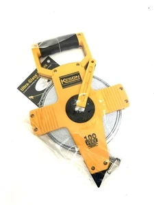 Keson Open Reel Yellow Fiberglass Tape 100’ Model OTR10100 - Picture 1 of 5