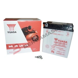 BATTERIA PER MOTO 12V YUASA 12N12A 4A 1 YAMAHA FJ 600 84-85 FZ 86-88 XJ - Foto 1 di 5