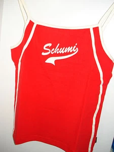 Damen-Träger-Shirt Gr. L Michael Schuhmacher bedruckt rot Auto/Motor Fanartikel - Bild 1 von 3