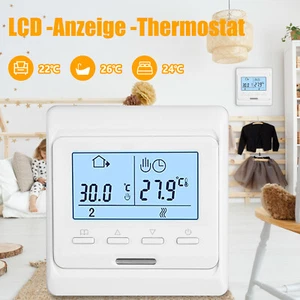 Digital Thermostat Raumthermostat Fußbodenheizung /Warmwasserbereitung LED NEU - Bild 1 von 17