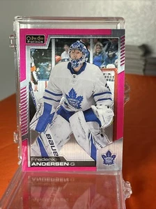 2020-21 O-PEE-Chee Platinum Frederik Andersen Matte Pink - Picture 1 of 2