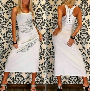 CASUAL BEACH EVENING MAXI DRESS ___ S, M - Picture 1 of 12