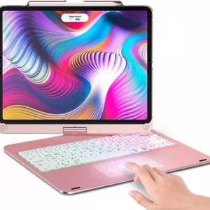 BABG F17 Rose Gold Touchpad Keyboard Case for iPad Pro 12.9๐ฅ๐ฅ๐ฅ - Picture 1 of 2