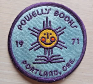 Powells Books - Portland Oregon - 3" Patch - 1971 - Blue - Picture 1 of 3