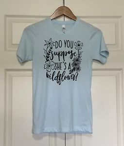 Camiseta manga corta Bella de lona talla XS azul claro Alicia en el país de las maravillas para mujer - Imagen 1 de 13
