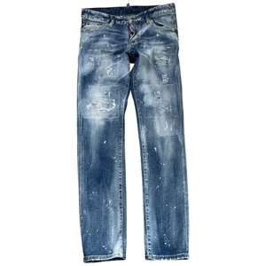 Dsquared2 Men's Plaque Logo Jeans Blue IT 48 / UK 32 - Picture 1 of 12