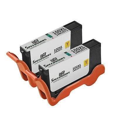 2PK 14N1071 for Lexmark 100XL YELLOW High Yield Ink Cartridge S301 Pro905 Pro901 - Image 1 of 4