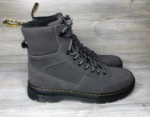 Doc Dr. Martens Gray Combs Tech Suede Casual Boots Men's Size 13 Airwair - Picture 1 of 8