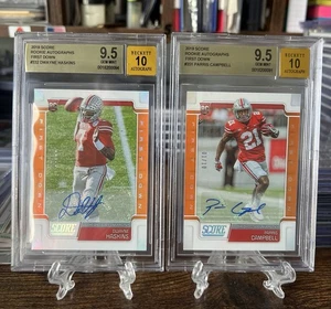 2019 Score Dwayne Haskins Parris Campbell First Down /10s BGS 9.5/10 Ohio State - Picture 1 of 2