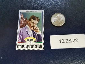 Nikola Tesla American Inventor 2018 Republique De Guinee Perforated Stamp (b) - Bild 1 von 1