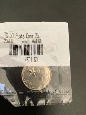 2004 D Texas State Quarter.  Uncirculated from Denver US Mint - Image 1 of 4