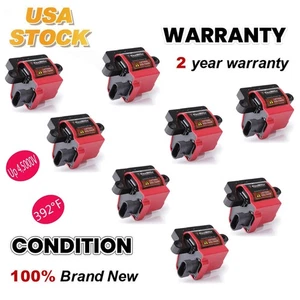 12558693 Square Ignition Coil (8) For Chevy GMC Cadillac Express 3500 D581 UF271 - Picture 1 of 12