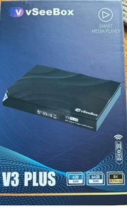 2025 vSeeBox V3 Plus Android TV Box | 64GB | Voice Remote | 4K UHD | Fast Ship - Picture 1 of 2
