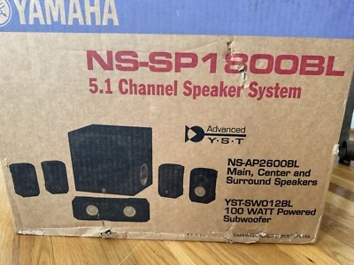 YAMAHA NS-SP1800BL 5.1 Channel Speaker System 100 W. Open Box - Image 1 of 4
