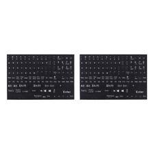  2 Sheets Replacement Keyboard Stickers Letter Film Lettering