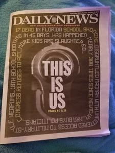 NY DAILY NEWS 15/02/18 This is Us Tiger Woods Juegos Olímpicos Shaun White Stormy Weather - Imagen 1 de 12