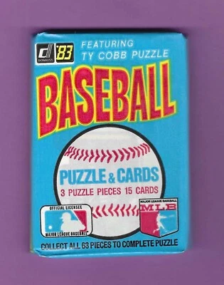Восковая упаковка 1983 Donruss Baseball из Аутентифицированной Коробки (BBCE) - Изображение 1 из 4