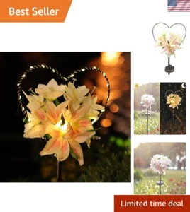 Eco-Friendly Solar Stake Light with 25 Soft White LEDs - Ideal Remembrance Gift - Picture 1 of 8