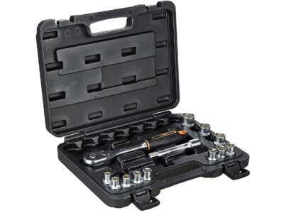 Groz KIT/SKT/H/1-2/13/UG Hand Socket 1/2 Inch Drive Hex 13 Pieces Socket Set - Image 1 of 3
