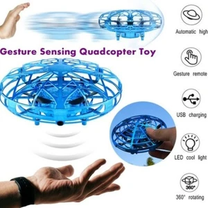 Mini UFO Drone RC Infrared Sensor Induction Aircraft Quadcopter Flying Toy 360° - Picture 1 of 2