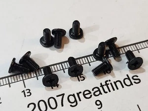M3x6x6mm BLACK Phillips LONG Notebook Laptop 2.5" HDD Hard Drive SSD Screws - Picture 1 of 5