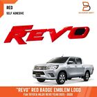 REVO RED REAR TAILGATE BADGE EMBLEM LOGO TRIM FIT TOYOTA HILUX REVO 15-22 Toyota Hilux