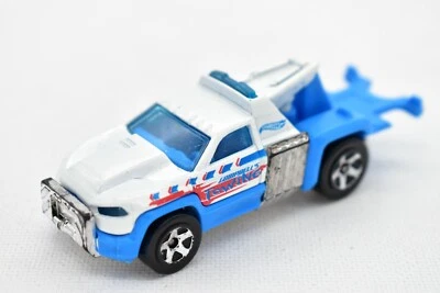 Hot Wheels City Works REPO DUTY 2012 blanco y azul Foto 1 de 4