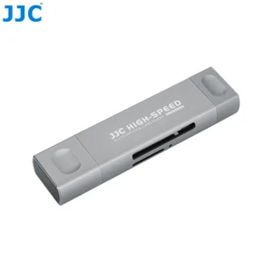 JJC CR-UCL1 GRAY Card Reader for USB and all phones for SD/ microSD cards - Picture 1 of 9
