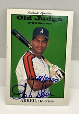 1995 Signature Rookies Old Judge Auto Autograph Bob Abreu /5750