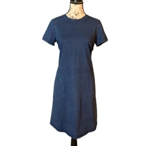 J. Jill Purejill Indigo Women’s Crew Neck Dress With Pockets Size:XS - Picture 1 of 8