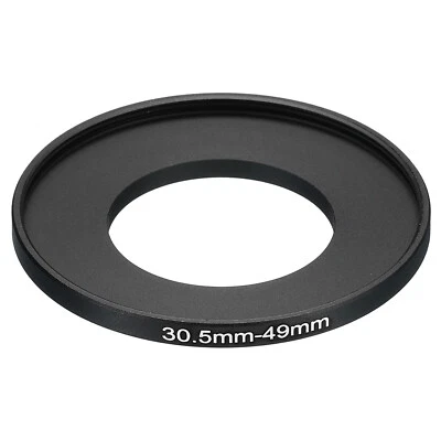 30.5mm-49mm Metal Step Up Ring, Camera Lens Filter Adapter Ring Black - Image 1 of 4