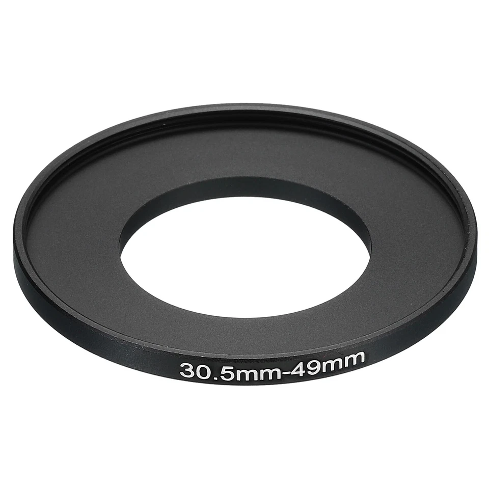 30.5mm-49mm Metal Step Up Ring, Camera Lens Filter Adapter Ring Black - Image 1 of 4