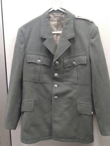Vintage Kleider 1977 Wool HBA 1977 Green Coat with shoulder rope - Picture 1 of 6