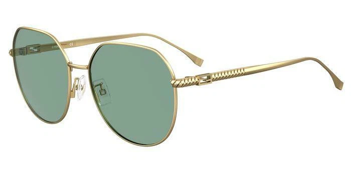 Nuevas gafas de sol Fendi FF 0451 / F / S 001 / O7 dorado verde dama Foto 1 de 1