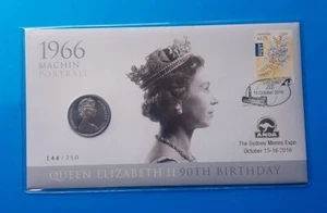 2016 20 cent ANDA PNC:Queen Elizabeth II 90th Birthday - "1966 Machin Portrait." - Picture 1 of 6